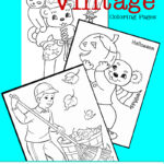 Vintage Halloween Coloring Pages