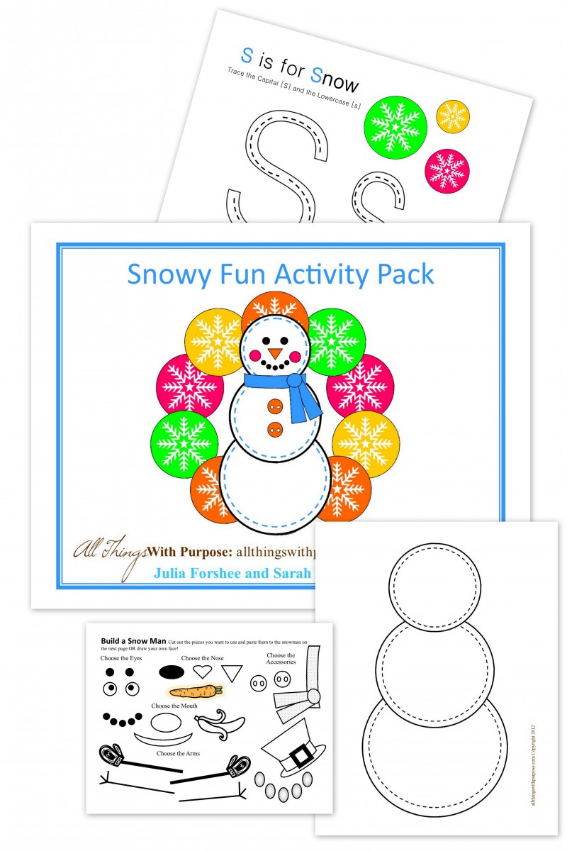 snowy fun activity pack