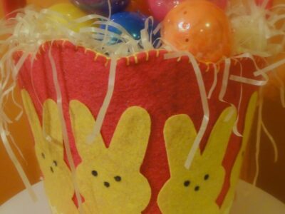 Felt Easter Basket {Free Pattern} 1