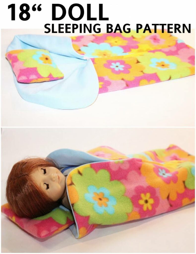 18 inch doll sleeping bag pattern free