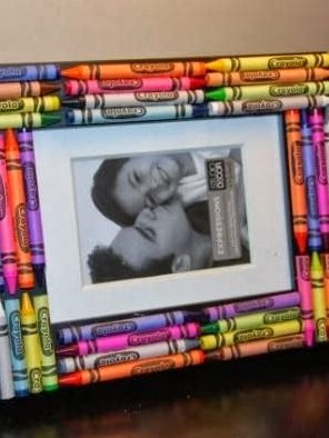 Crayon artwork for gifts