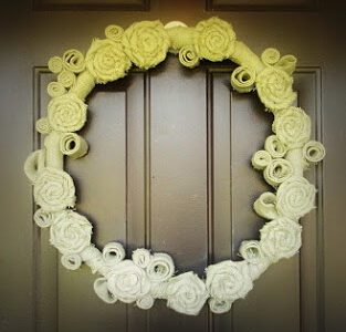 Rolled Flower Burlap Wreath All Things with Purpose Sarah Lemp 14