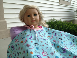 American Girl 18" Doll Salon Cape Free Pattern All Things with Purpose Julia Forshee 6