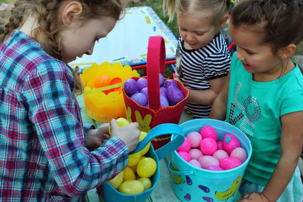Easter Egg Hunting and Basket Pattern 1
