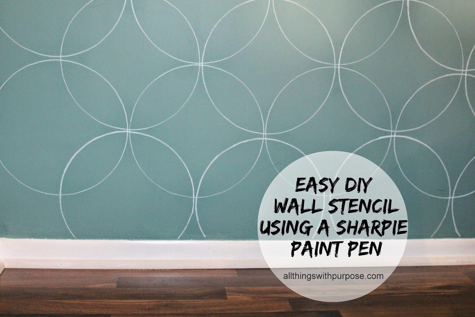 Easy DIY Wall Stencil With A Paint Pen