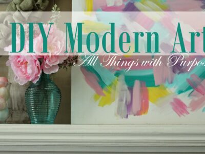 DIY Modern Art and Pillow Templates for Spring 5