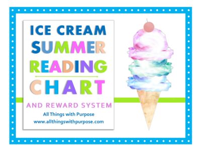 Ice Cream Summer Reading Chart