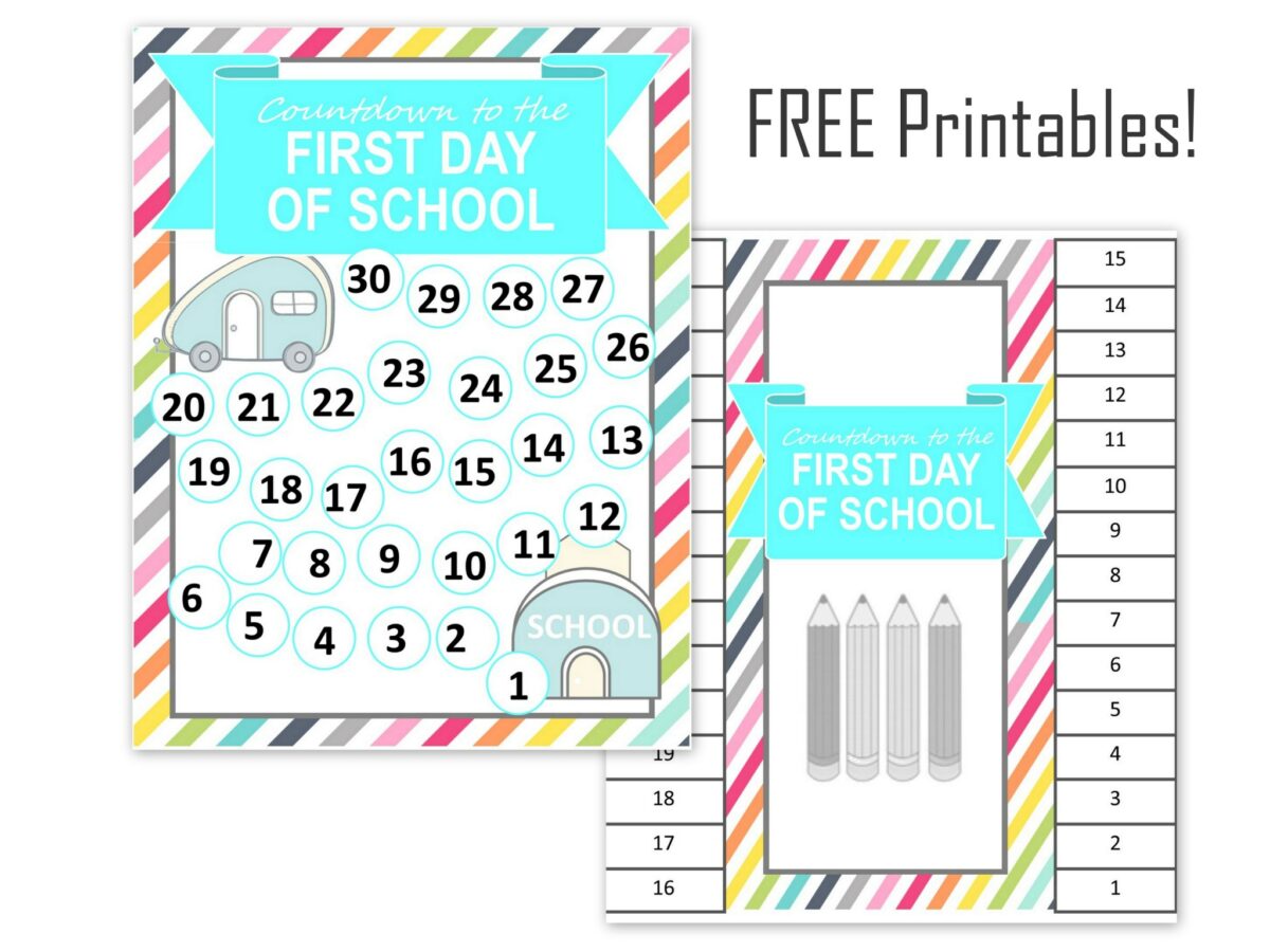 Back to School Countdown Printable