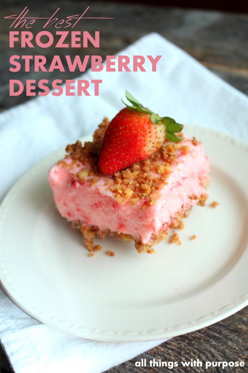the best frozen strawberry dessert