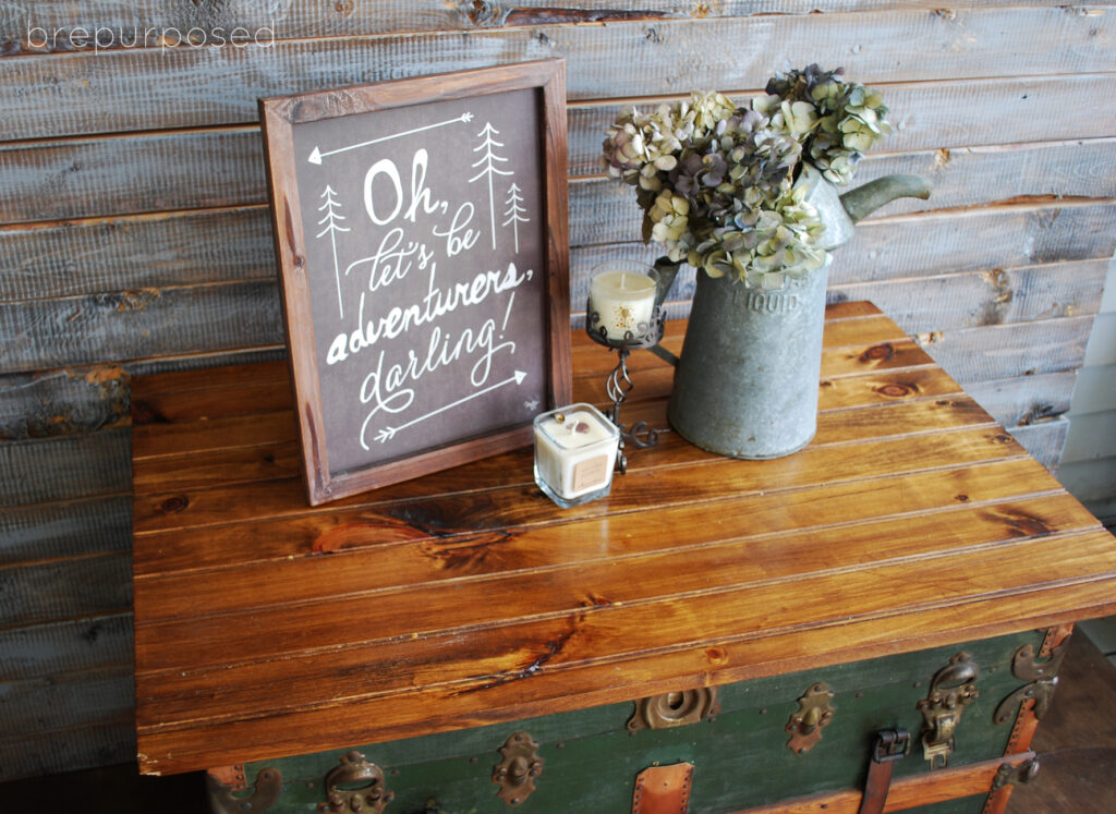 Antique Steamer Trunk Turned Coffee Table