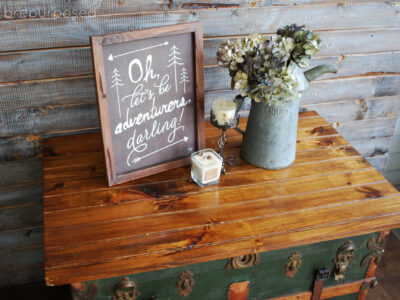 Antique Steamer Trunk Turned Coffee Table