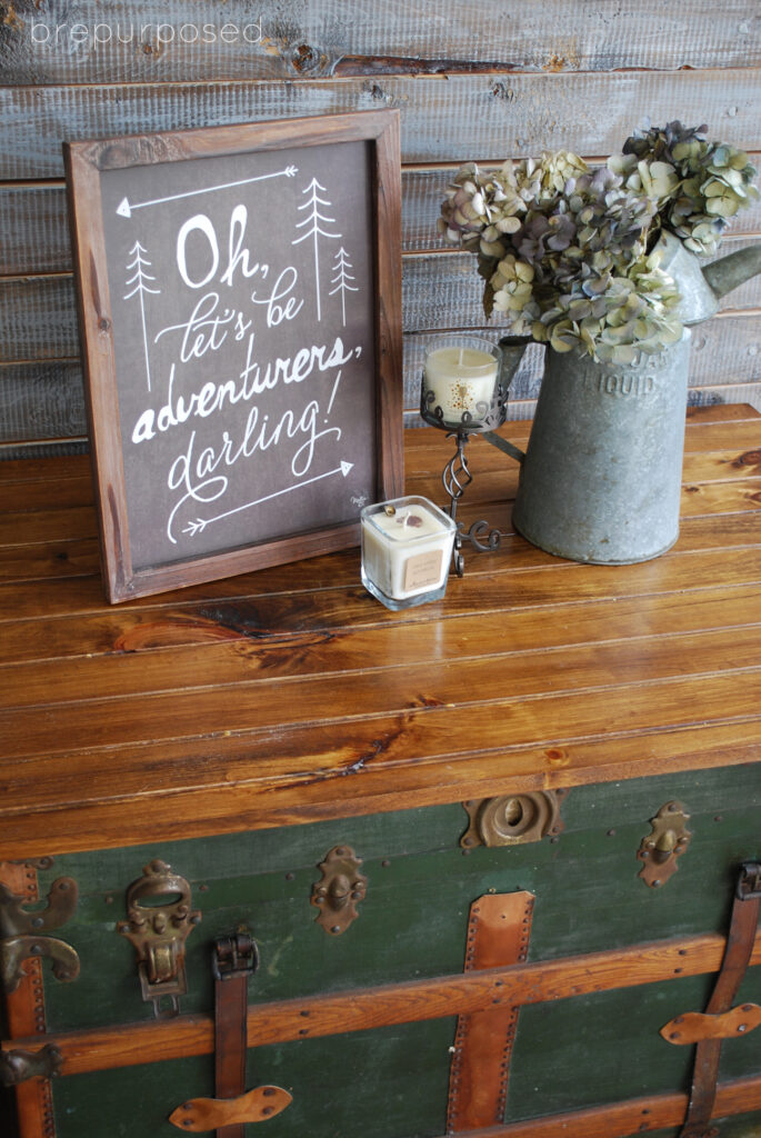 Antique Steamer Trunk Turned Coffee Table