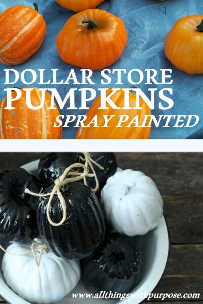 Dollar Store Pumpkin Makeover
