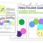 Caterpillar Counting Folder Game