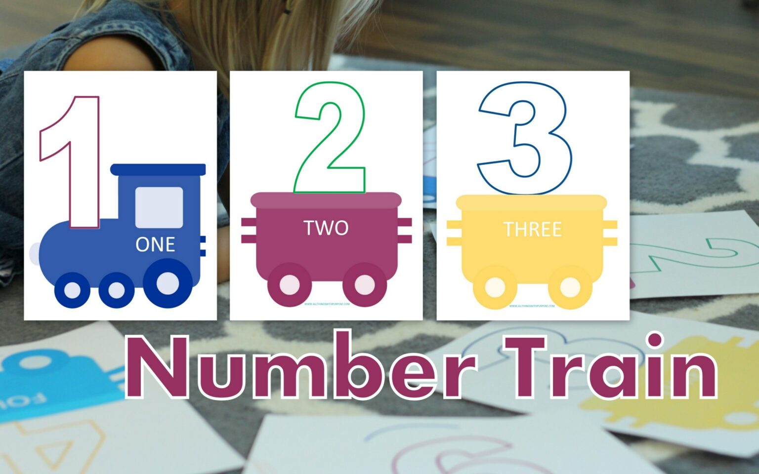 Preschool number recognition train printable all things with purpose