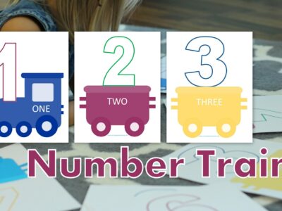 Preschool Number Train Printable 1