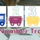 Preschool Number Train Printable 1