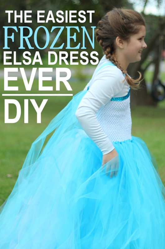 homemade elsa frozen costume