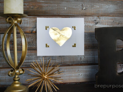 DIY Gold Leaf Heart