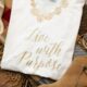 Gold Foil "Live with Purpose" Shirts All Things with Purpose Sarah Lemp 9