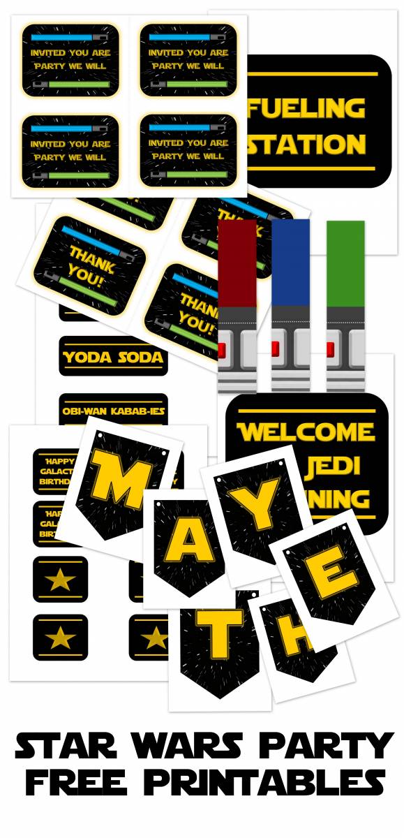 Star Wars Party Printables and Epic Ideas 1