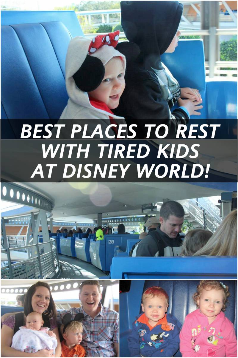 RESTING WITH KIDS AT DISNEY