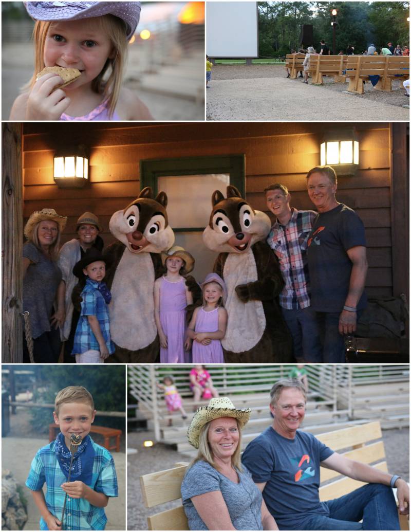 Chip and Dale's campfire singalong at Fort Wilderness Campground in Disney World