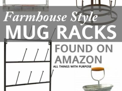 Farmhouse Style Mug Racks