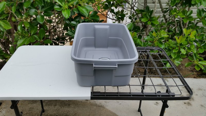 diy camping dish washing station - camping sink