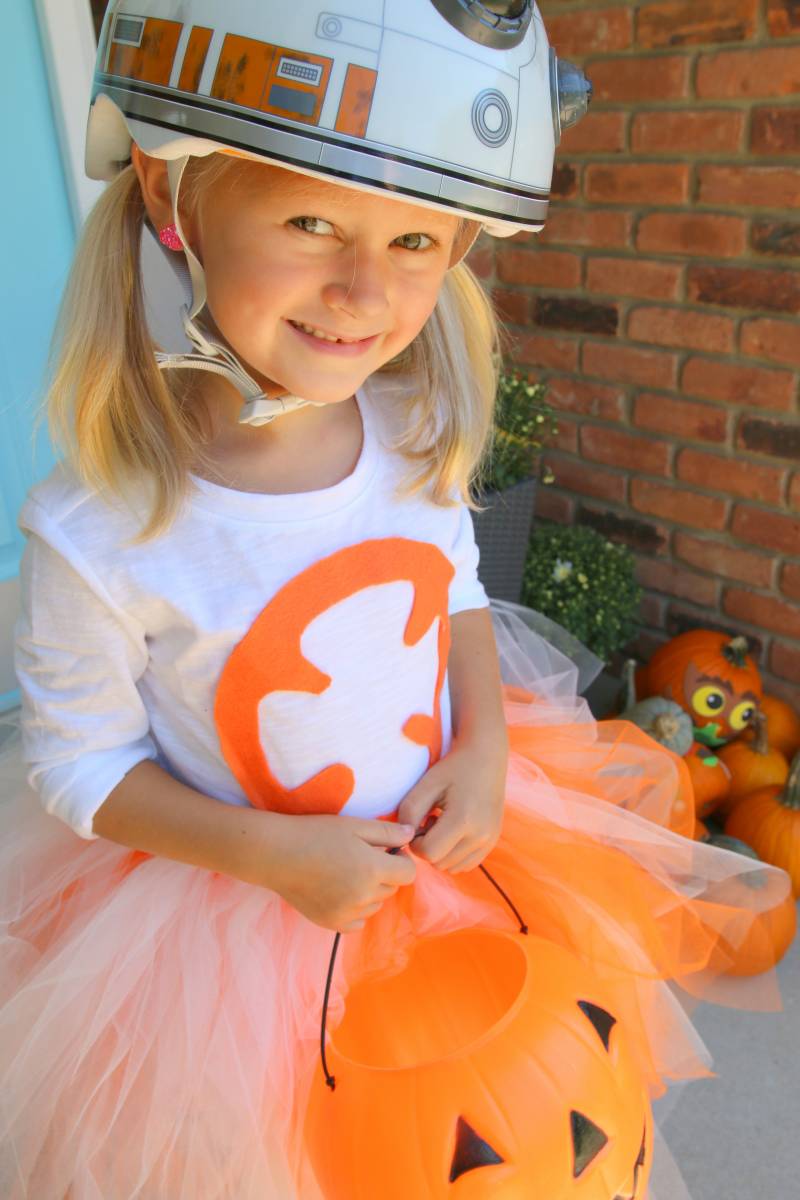 No Sew Star Wars BB 8 Costume for Girls All Things with Purpose