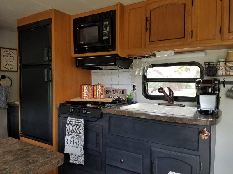 Modern Travel Trailer Remodel 16