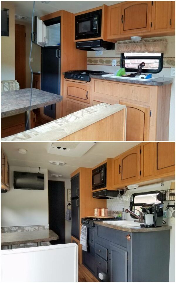 Easy Travel Trailer Remodel on a Budget: Outdated to Modern