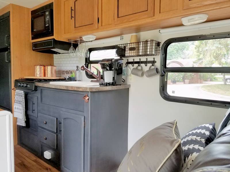 Modern Travel Trailer Remodel 3