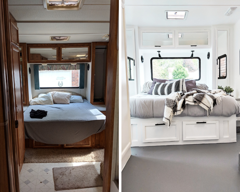 Restored 1950s Mobile Home Interior Our 90 s RV Renovation Restored 1950s Mobile Home Interior Our 90 s RV Renovation