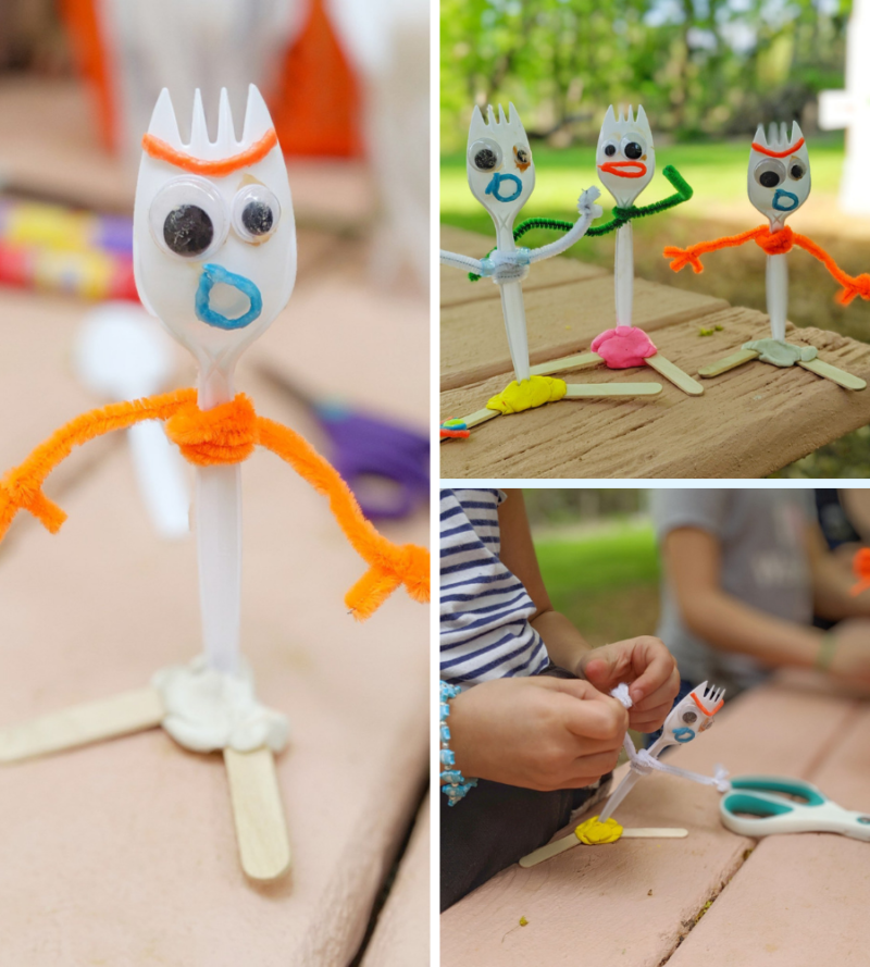 Make Your Own Forky for a Toy Story Party (FREE Printable Labels