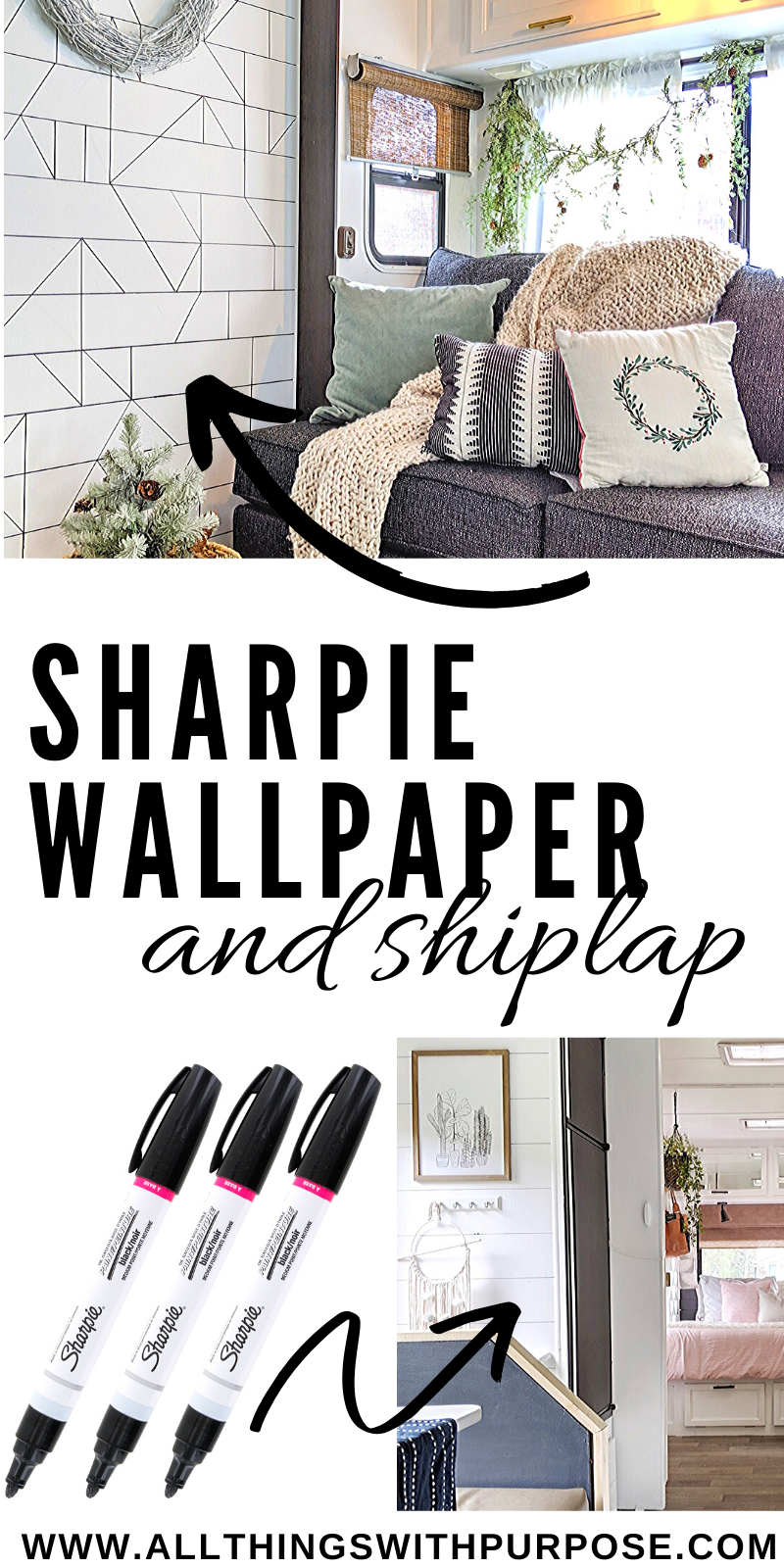 Paint Pen Wallpaper Walls DIY – SUBURBAN POP *