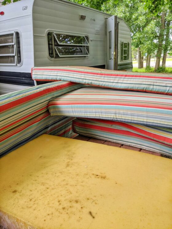 RV Cushion Covers Easy NoSew Options