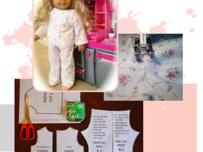 18" Doll PJ Pattern (Digital Download) All Things with Purpose Sarah Lemp