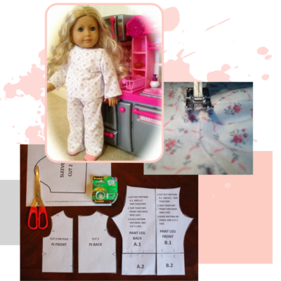 18" Doll PJ Pattern (Digital Download) All Things with Purpose Sarah Lemp