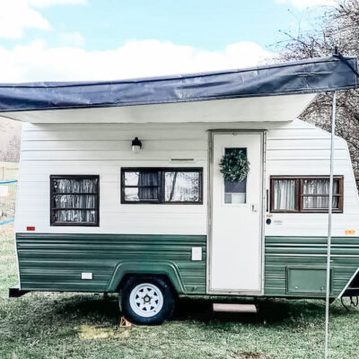 This Tiny Vintage Trailer was Transformed Into an Adorable Home on Wheels All Things with Purpose Sarah Lemp 35