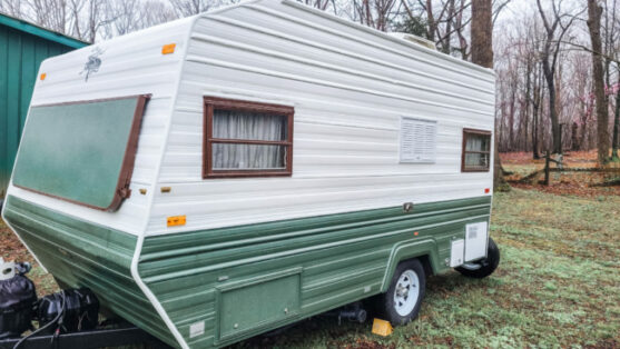 This Tiny Vintage Trailer was Transformed Into an Adorable Home on Wheels All Things with Purpose Sarah Lemp 32