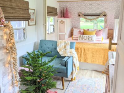 Colorful and Fun Christmas Decorations in the Renovated Camper All Things with Purpose Sarah Lemp 2