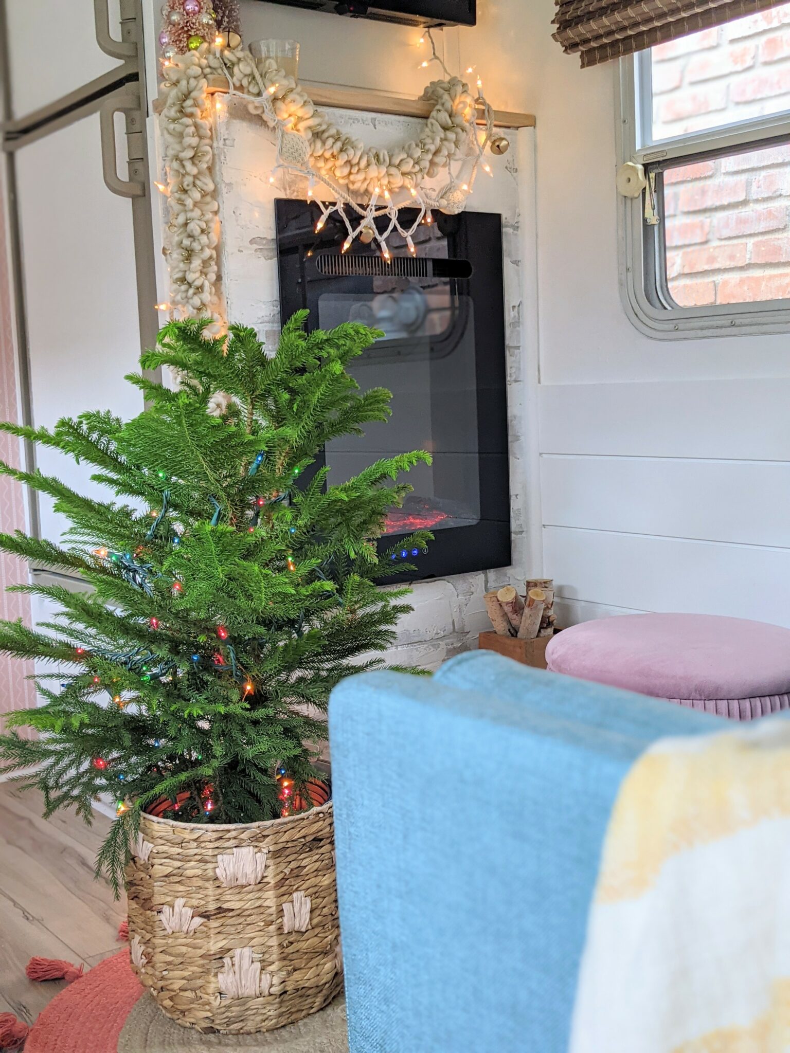 Colorful and Fun Christmas Decorations in the Renovated Camper All Things with Purpose Sarah Lemp 10
